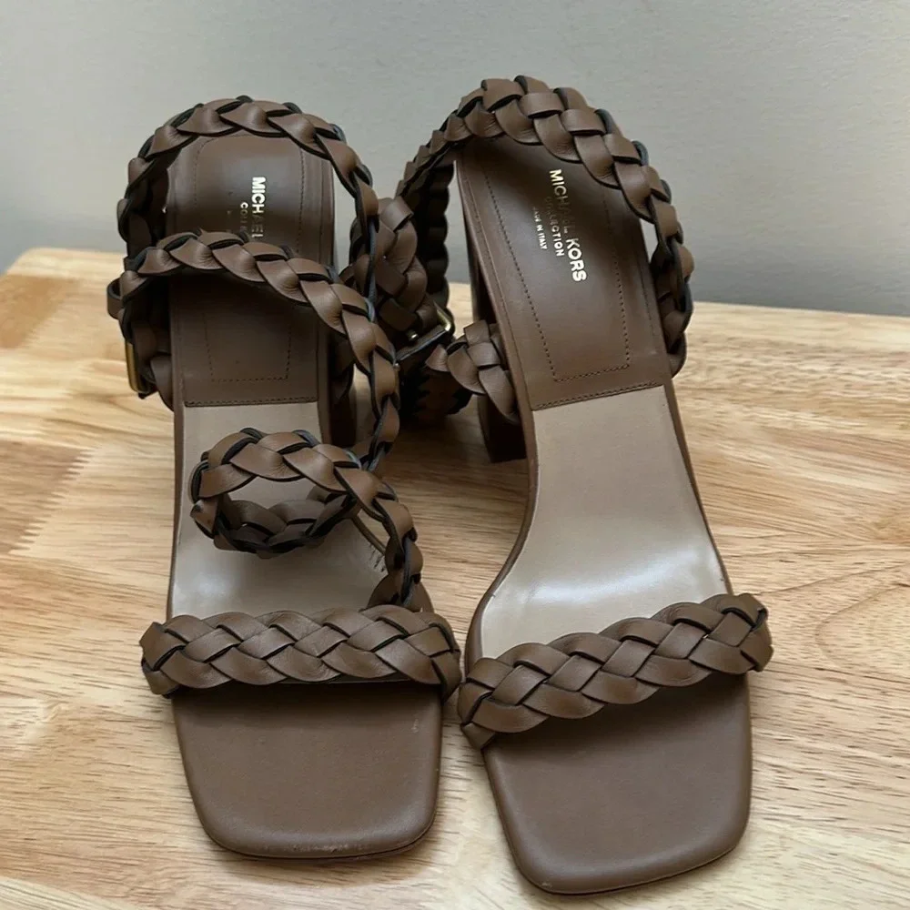 Michael Kors Collection made in Italy pippa woven leather sandal
